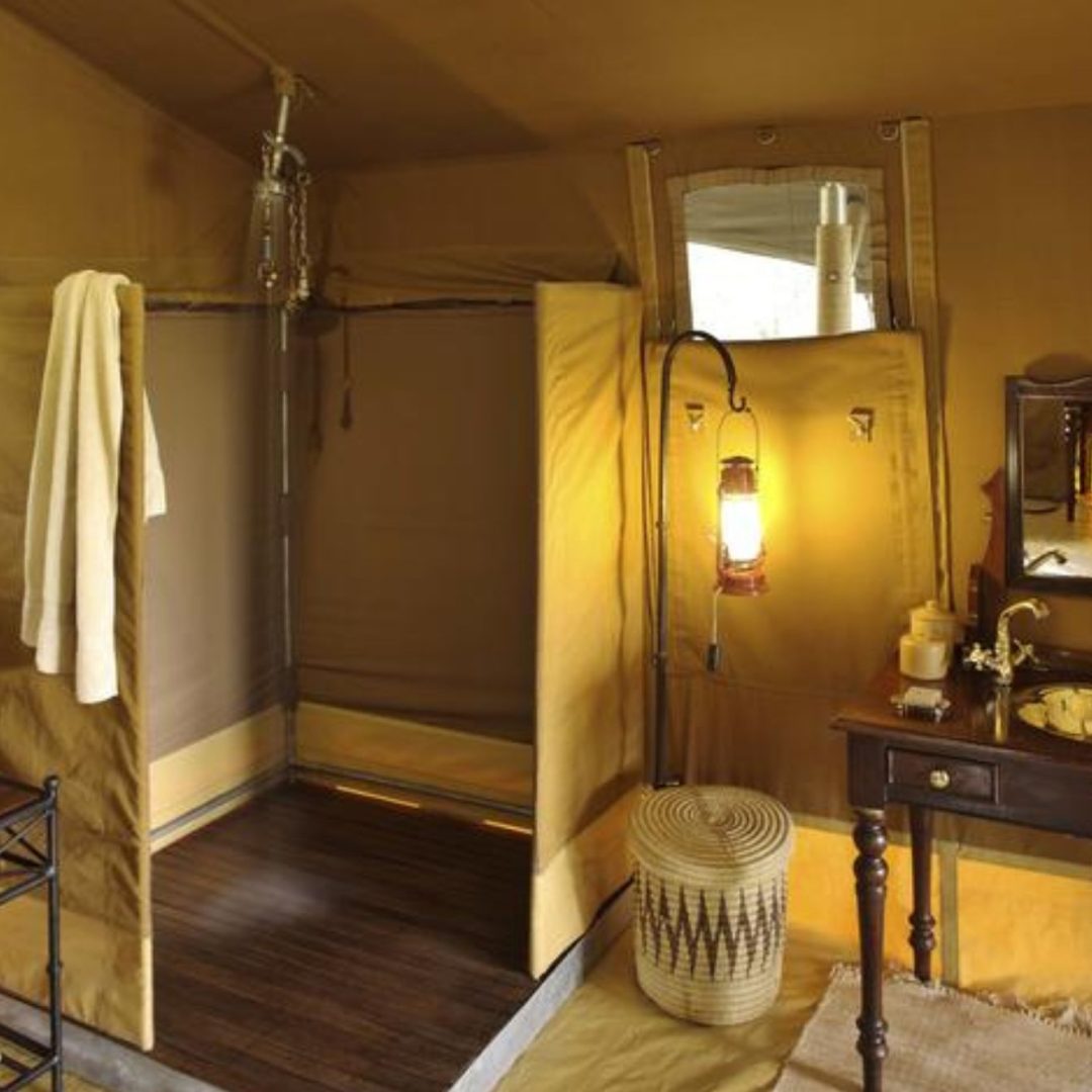 Elephant Pepper Camp tent bathroom Elephant Pepper Camp tent bathroom
