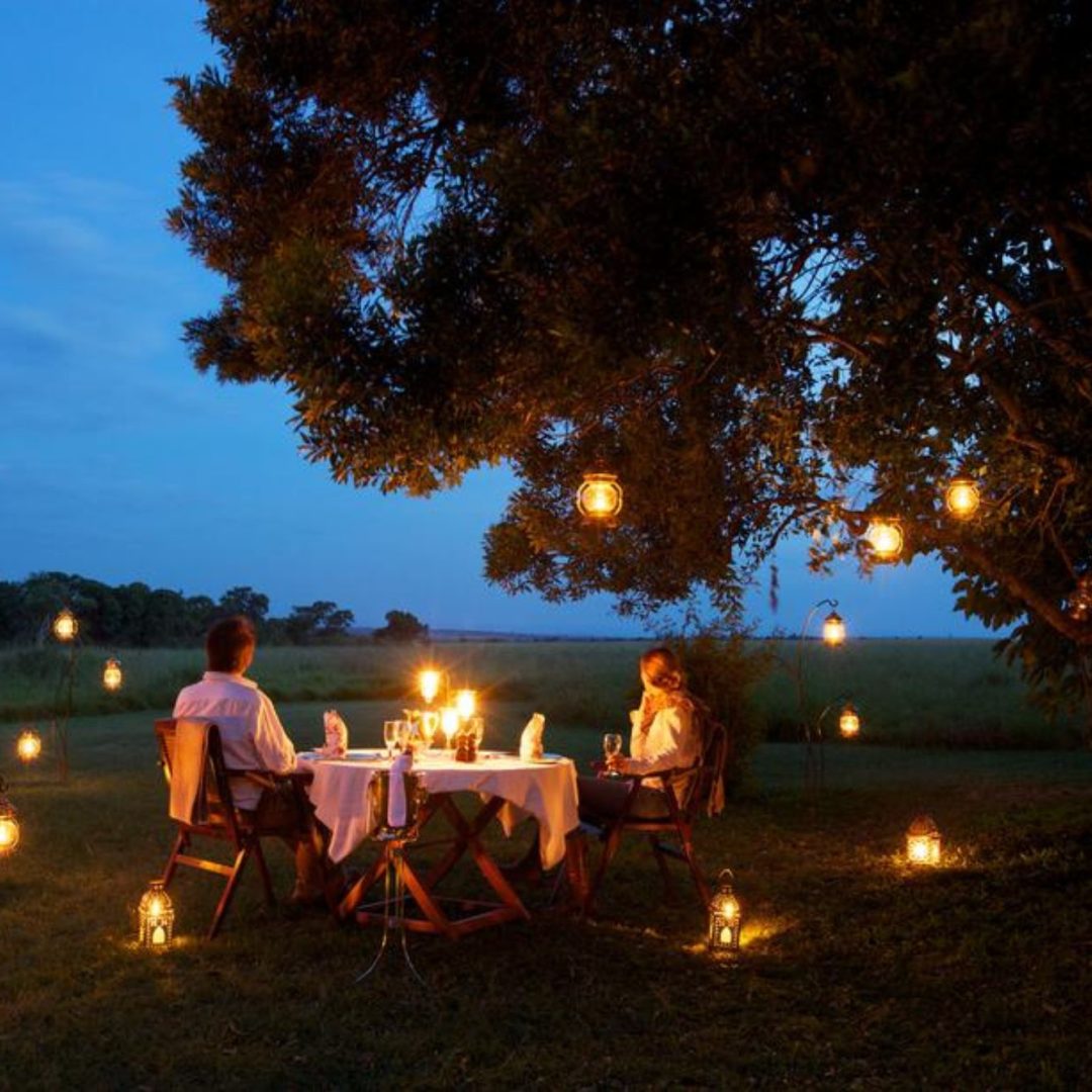 Elephant Pepper Camp outdoor dining Elephant Pepper Camp outdoor dining