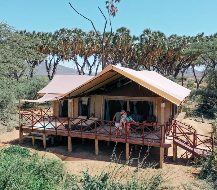 Elephant Bedroom Camp Tent Exterior