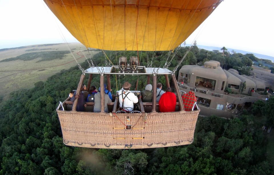 Mara Serena Safari Lodge from Hot Air Balloon Safari