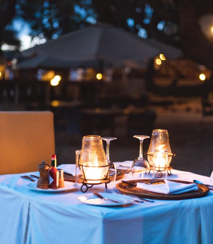 Elephant Bedroom Camp Candlelit Dining