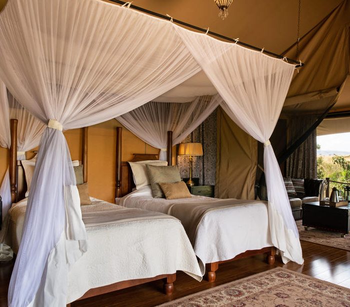Elewana Sand River camp twin Suite